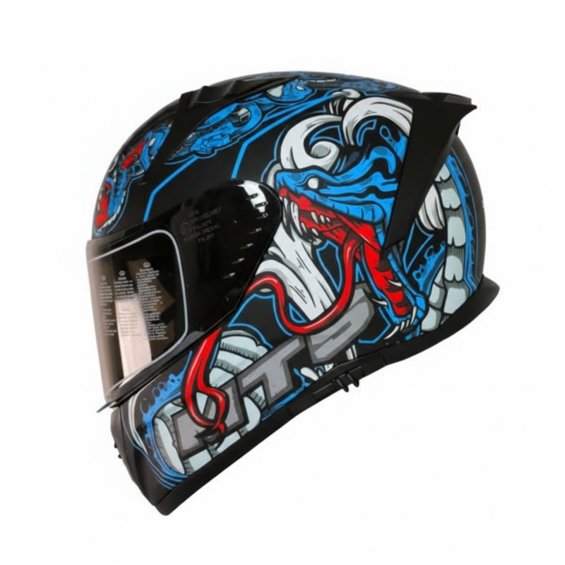 MTS -801 Snake Kapalı Kask (Myth Blue)