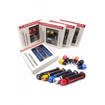Barracuda Motorsiklet Elcik ve Topuz Seti Gümüş Renk