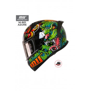 M-801 Kapalı Kask Güneş Vizörlü Azure