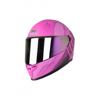 M-910 FUCHSIA LADY GÜNEŞ VİZÖRLÜ KASK (GÖKKUŞAĞI CAMLI)