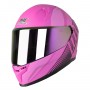 M-910 FUCHSIA LADY GÜNEŞ VİZÖRLÜ KASK (GÖKKUŞAĞI CAMLI)