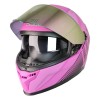 M-910 FUCHSIA LADY GÜNEŞ VİZÖRLÜ KASK (GÖKKUŞAĞI CAMLI)