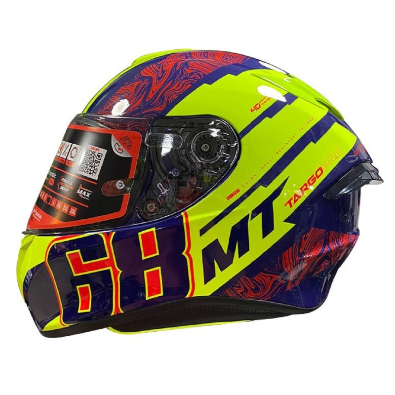 Mt Kask Targo Pro Welcome B3 Gloss Fluor Yellow Beden: Xxl