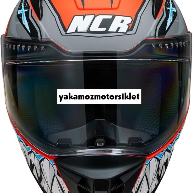 NCR Stream Full Face Kapalı Kask Turuncu Robot