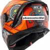 NCR Stream Full Face Kapalı Kask Turuncu Robot